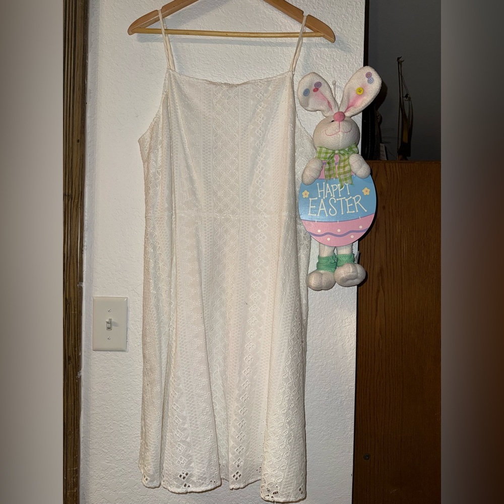 Elegant Cream Lace Dress